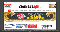 Desktop Screenshot of cronacaqui.it