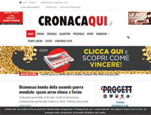 Tablet Screenshot of cronacaqui.it